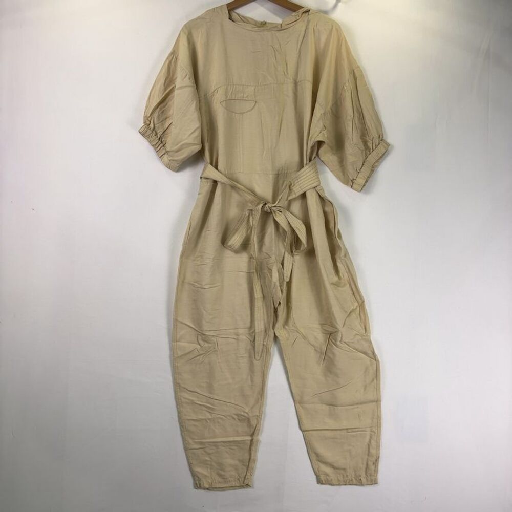 electric feathers Electric Feathers Tan Boat Jumpsuit